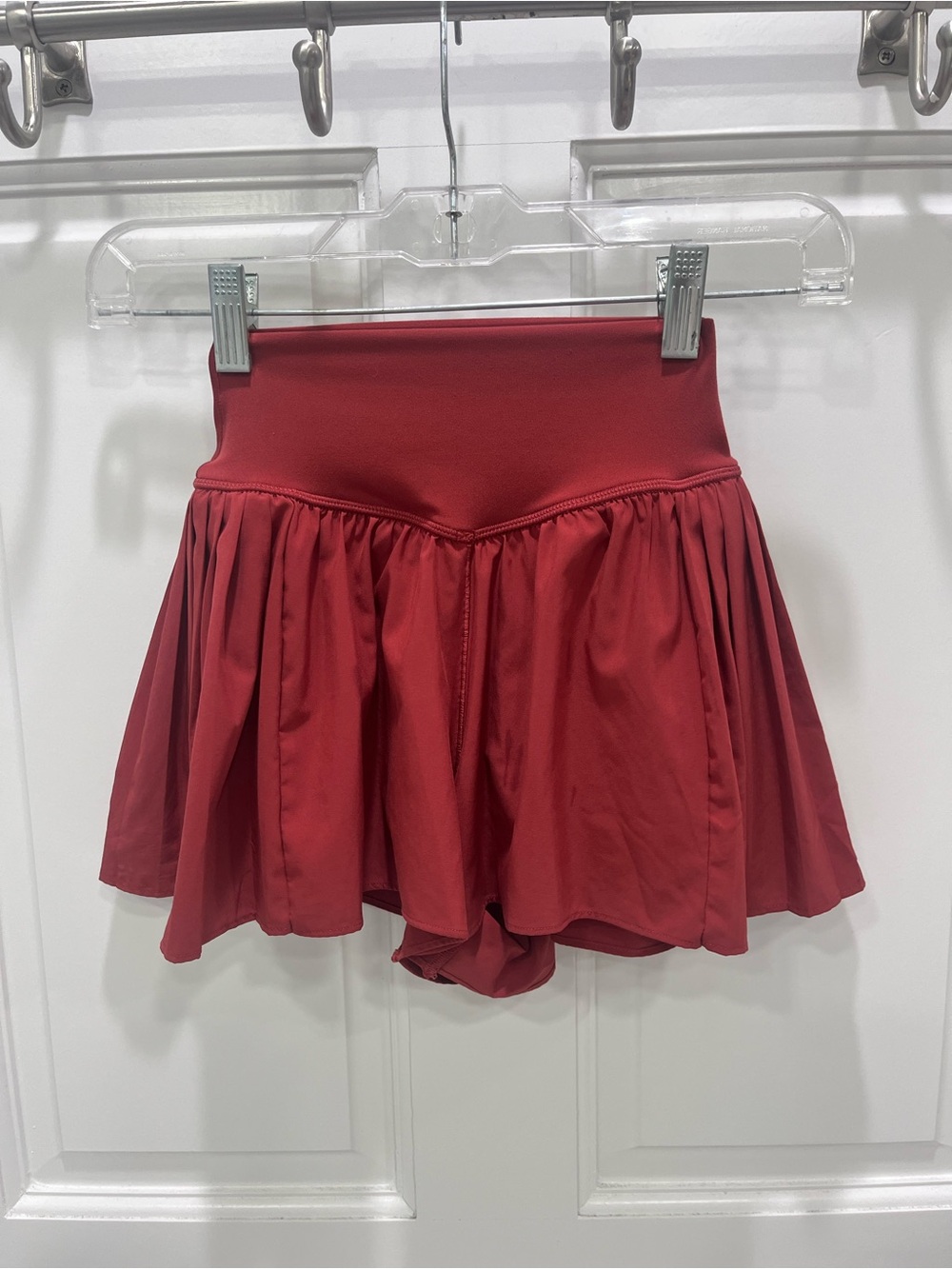 Offline High-Waist Burnt Orange Athletic Shorts